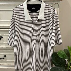 Under Armour Black and Red Polo Shirt Classic Style